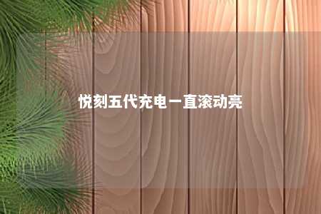 悦刻五代充电一直滚动亮